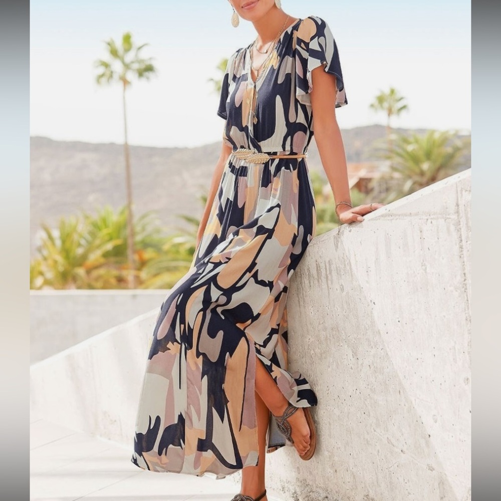 Lascana Multi-color Maxi Dress - US 10